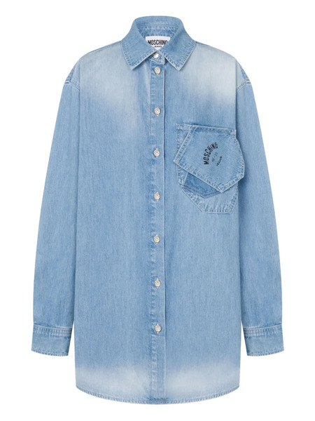  Moschino Jeans Long-sleeve Denim Shirt - Blue 