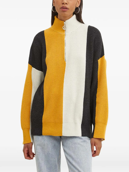  Moschino Jeans Stripe Zip Knitwear - Yellow 