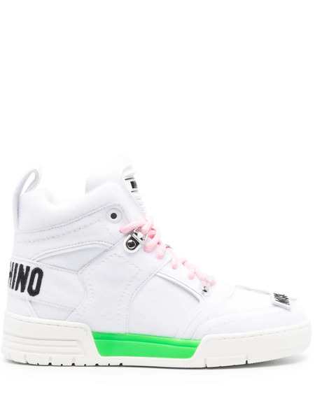  Moschino Kevin High-top Sneakers - White 