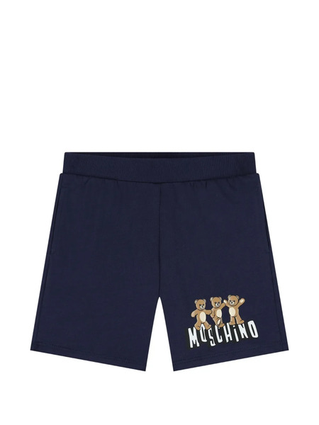  Moschino Kids Bear-graphic Shorts - Blue 