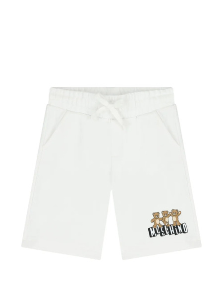  Moschino Kids Bear-graphic Shorts - White 