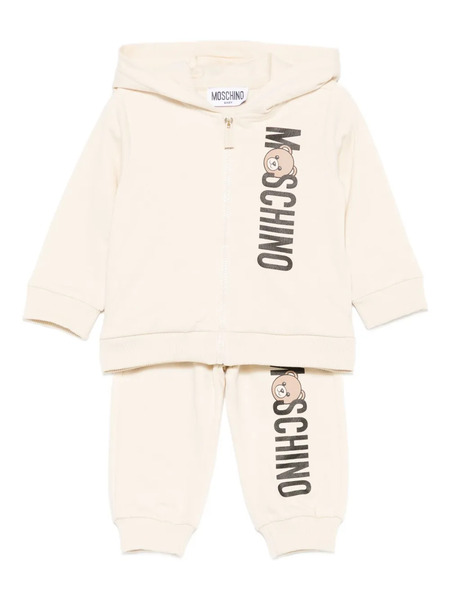  Moschino Kids Bear-logo Tracksuit - Neutrals 