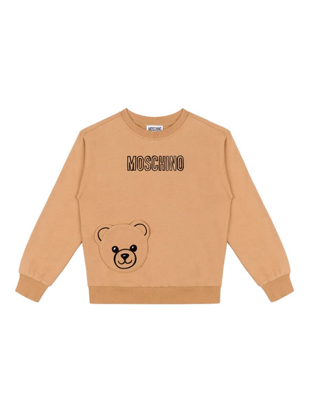  Moschino Kids Bear Motif Sweatshirt - Neutrals 