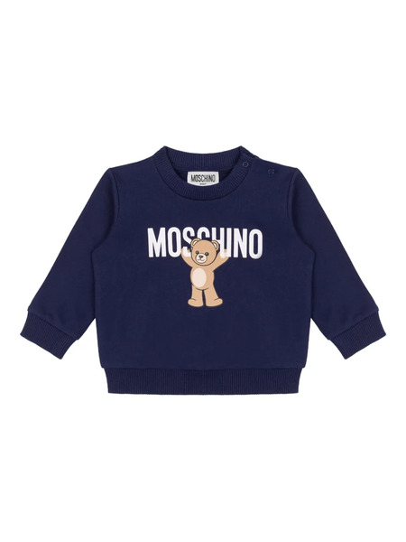  Moschino Kids Bear-print Sweatshirt - Blue 