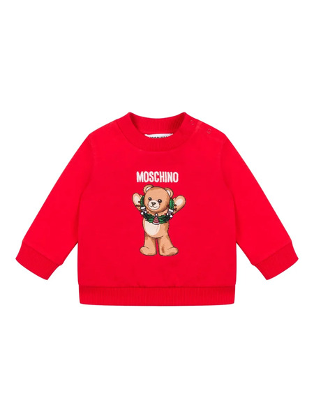  Moschino Kids Bear-print Sweatshirt - Red 