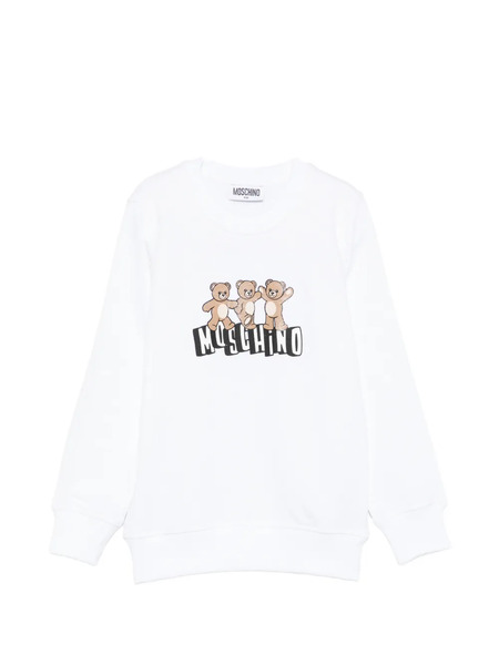  Moschino Kids Bear Print Sweatshirt - White 