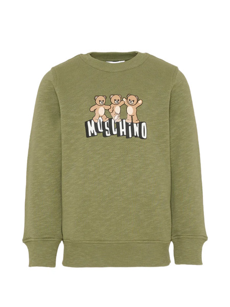  Moschino Kids Crew-neck Sweatshirt - Green 