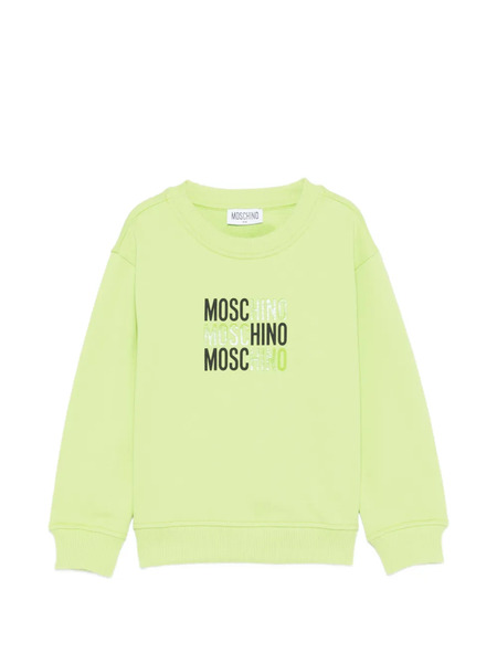  Moschino Kids Crew-neck Sweatshirt - Green 