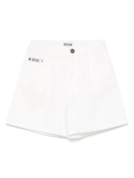  Moschino Kids Denim Shorts - White 