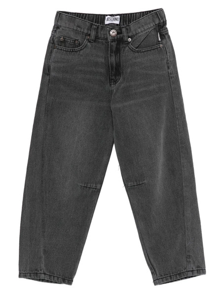 Moschino Kids Elasticated Five-pocket Trousers - Black 