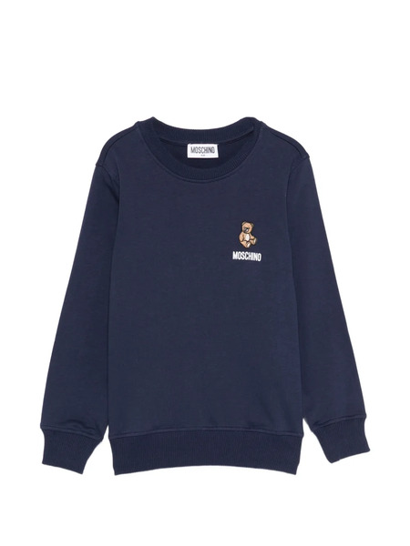  Moschino Kids Embroidered Sweatshirt - Blue 