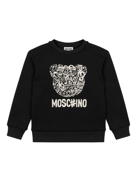  Moschino Kids Graphic Bear Sweatshirt - 60100 - Nero 
