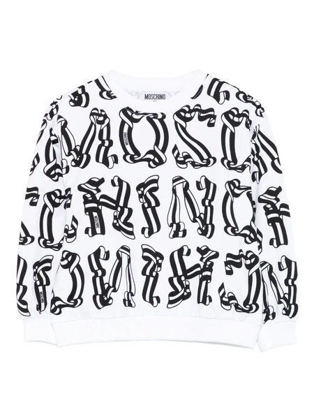  Moschino Kids Graphic-print Sweatshirt - White 
