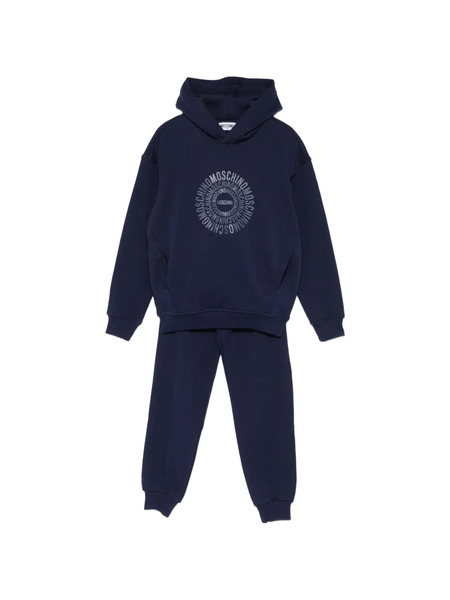  Moschino Kids Hooded Graphic-print Tracksuit - Blue 