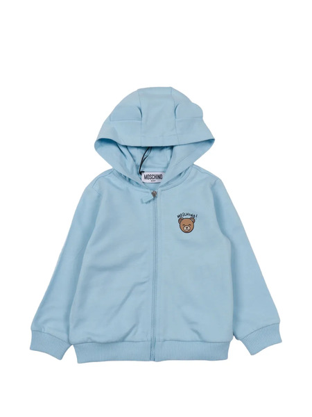  Moschino Kids Hooded Zip Jacket - Blue 