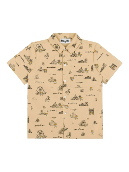  Moschino Kids Illustration-print Shirt - Neutrals 