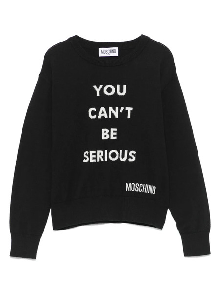  Moschino Kids Jacquard Sweater - Black 