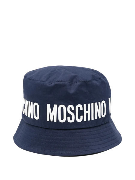  Moschino Kids Logo Bucket Hat - Blue 
