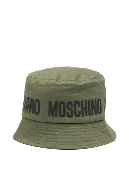  Moschino Kids Logo Bucket Hat - Green 