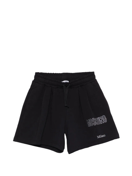  Moschino Kids Logo Drawstring Shorts - Black 