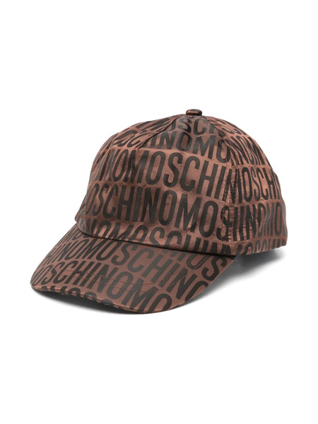  Moschino Kids Logo-jacquard Cap - Brown 
