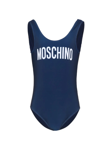  Moschino Kids Logo-lettering Swimsuit - Blue 