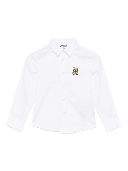  Moschino Kids Logo-patch Shirt - White 