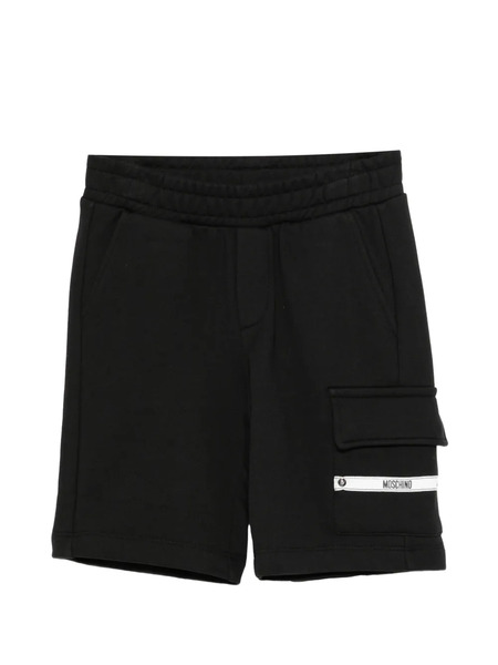  Moschino Kids Logo-patch Shorts - Black 