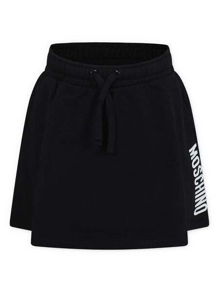  Moschino Kids Logo-print Skirt - Black 