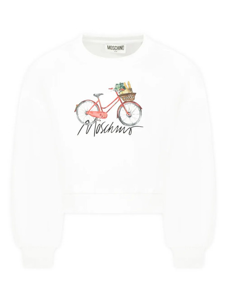  Moschino Kids Logo-print Sweatshirt - White 