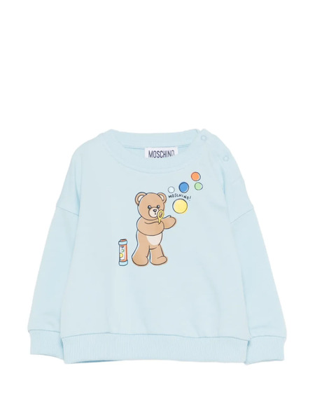  Moschino Kids Logo Sweatshirt - Blue 