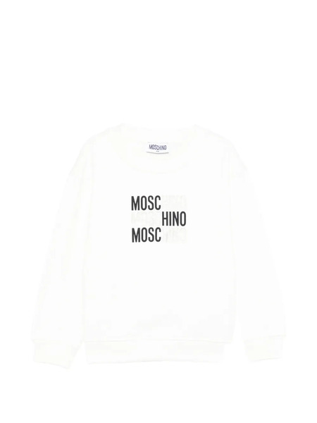  Moschino Kids Logo Sweatshirt - White 