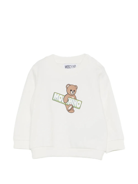  Moschino Kids Logo Sweatshirt - White 