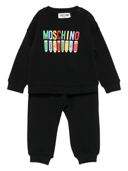  Moschino Kids Logo Tracksuit - Black 