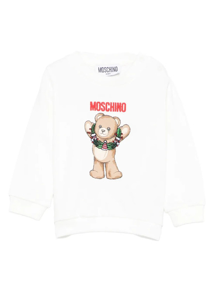  Moschino Kids Print Sweatshirt - White 