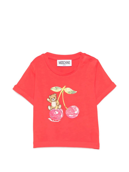  Moschino Kids Print T-shirt - Red 