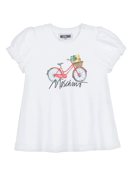  Moschino Kids Printed T-shirt - White 