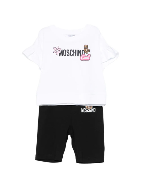  Moschino Kids Ruffled Shorts Set (set Of Two) - White 