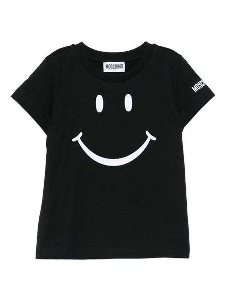  Moschino Kids Smiley-face T-shirt - Black 