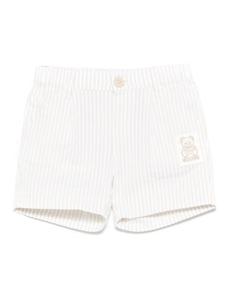  Moschino Kids Striped Shorts - Neutrals 