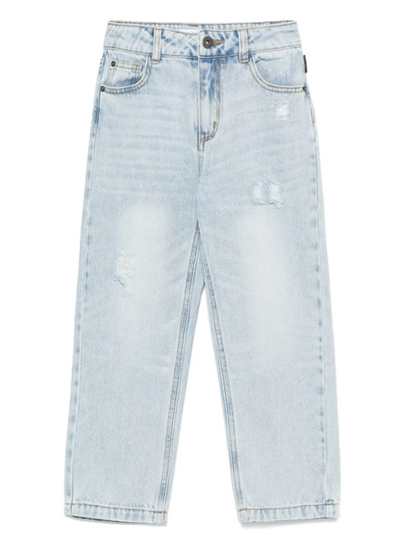  Moschino Kids Teddy-bear Distressed Jeans - Blue 