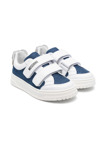  Moschino Kids Teddy Bear-patch Sneakers - White 