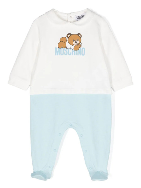  Moschino Kids Teddy Bear-print Pyjamas - Blue 