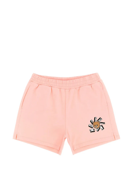  Moschino Kids Teddy-bear-print Shorts - Pink 