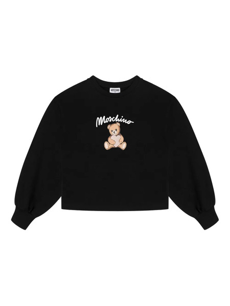  Moschino Kids Teddy Bear-print Sweater - Black 