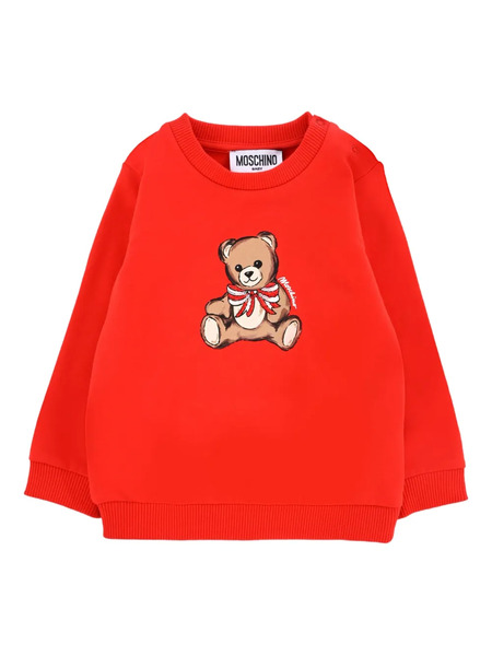  Moschino Kids Teddy Bear-print Sweatshirt - Red 