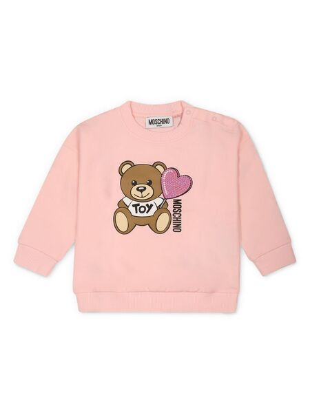  Moschino Kids Teddy Bear Sweatshirt - Pink 