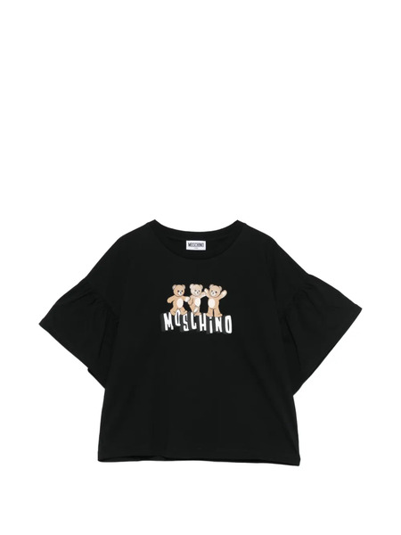 Moschino Kids Teddy-graphic T-shirt - Black 