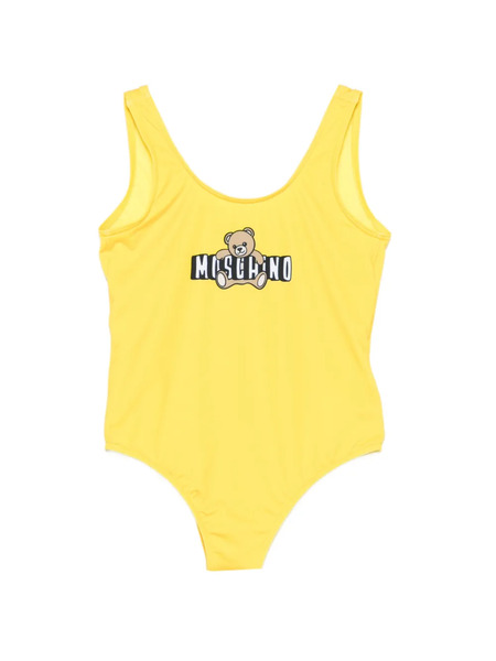  Moschino Kids Teddy-logo Swimsuit - Yellow 