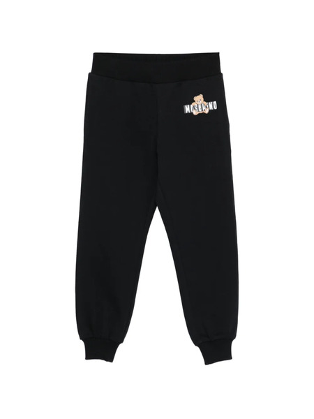  Moschino Kids Teddy Logo Trousers - Black 
